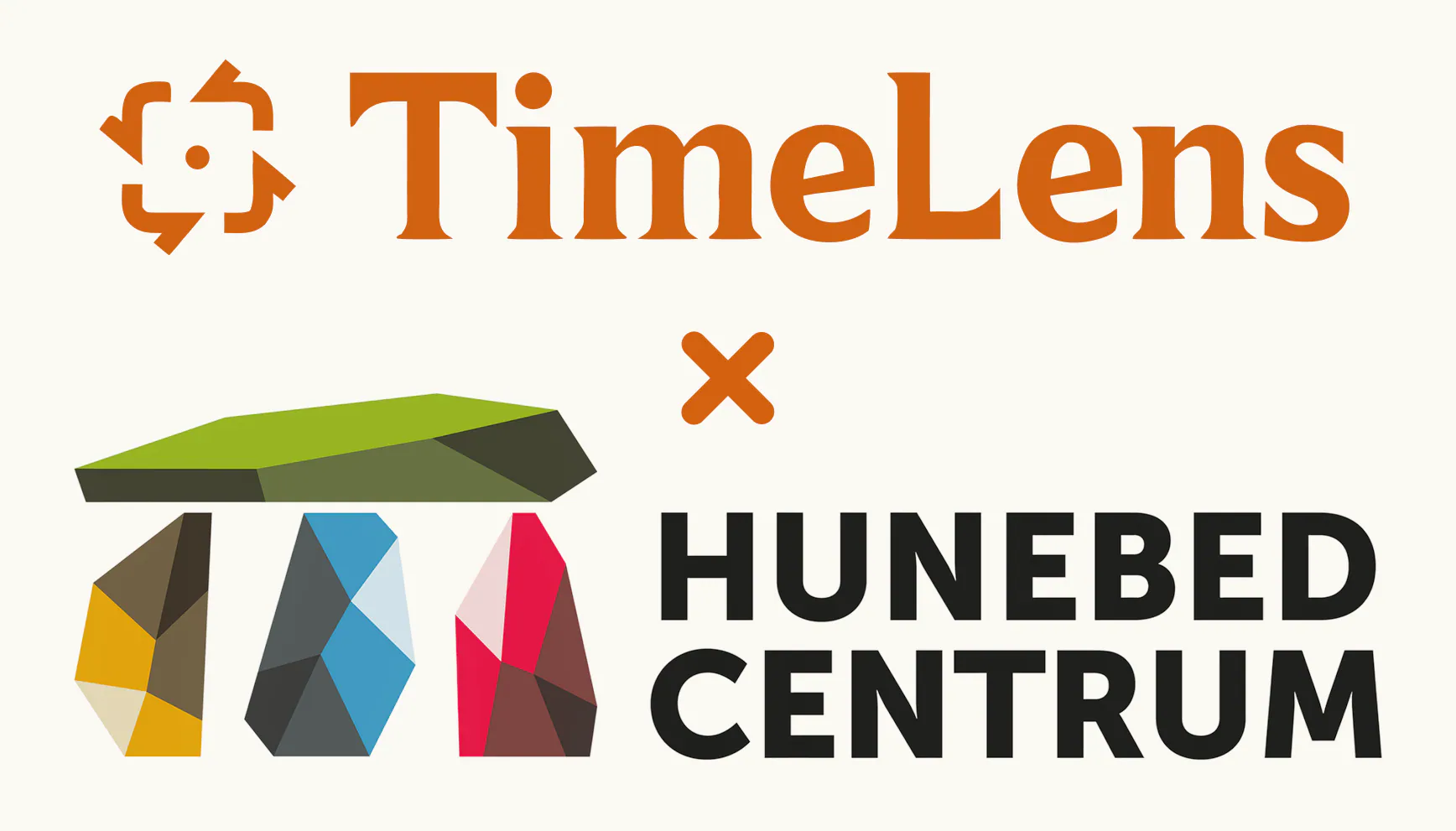 Collab logos of TimeLens and Hunebedcentrum