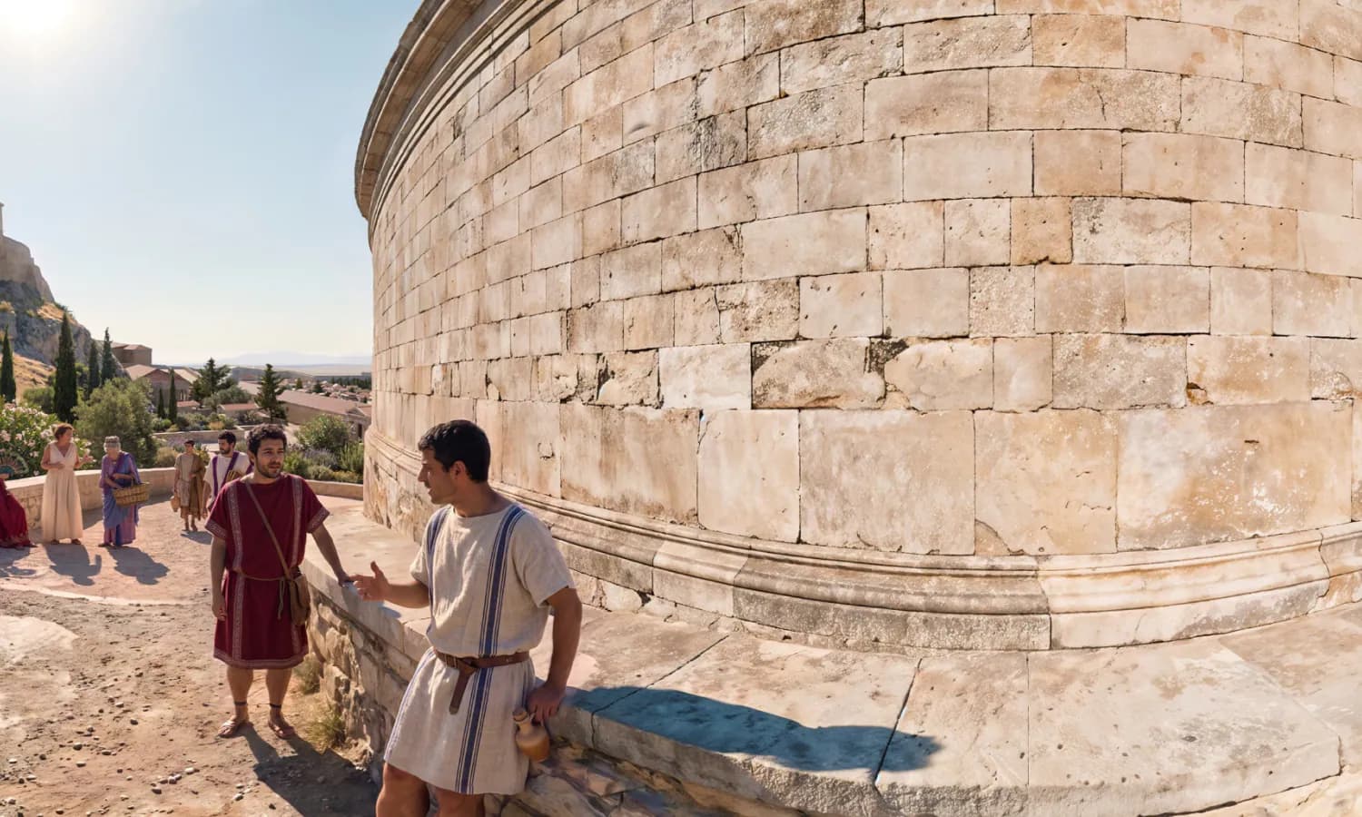 TimeLens reconstruction of the blind wall at the top of the Odeon of Herodes Atticus.