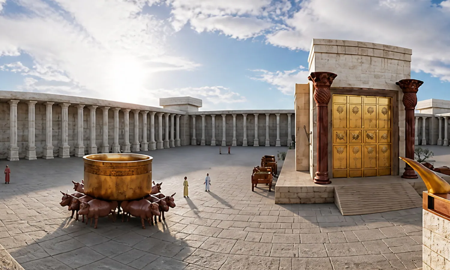 Reconstruction of Solomon's Temple by Becker Innovations as shown in TimeLens